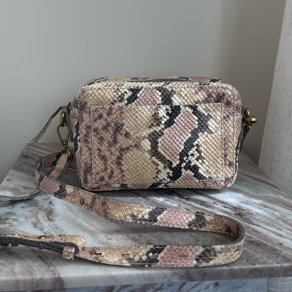 Madewell Snakeskin Crossbody/Camera Bag